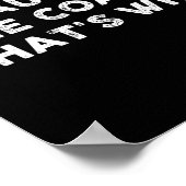 おもしろいコーチスポーツサッカーサッカーサッカーホッケー ポスター (角)