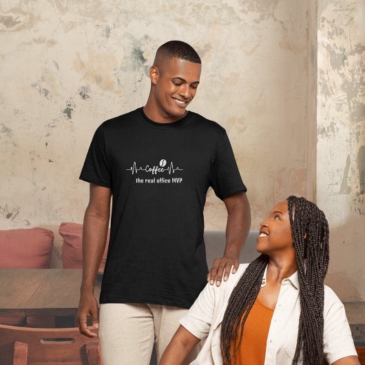 おもしろいコーヒーワーク実在引用文オフィスMVP Tシャツ