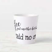 おもしろいコーヒー中毒エレガント カフェラテマグ (正面)