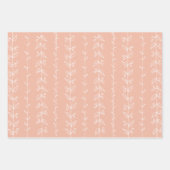 おもしろいコーラルカラーフェスティバルパターン(の模様が)あるラッピング紙 ラッピングペーパーシート (正面)