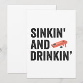 おもしろいコーンホール面白いギフト 招待状 (正面/裏面)