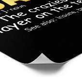 おもしろいゴアリーギアゴアキーパー定義ホッケーソケット ポスター (角)