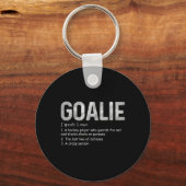 おもしろいゴアリー定義サッカーホッケーギアゴアキープ キーホルダー (正面)