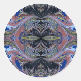 おもしろいゴシックをテーマにした黒と黄色 ラウンドシール