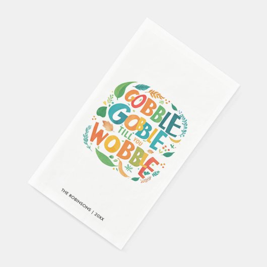 おもしろいゴブカラフルルサンクスギビング秋タイポグラフィ (コーナー)