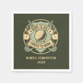 おもしろいゴユーモアのあるルフ引用文カスタムヴィンテージカスタム スタンダードカクテルナプキン (正面)