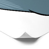 おもしろいゴリラブクールルーアペアニマルデザイン ポスター (角)