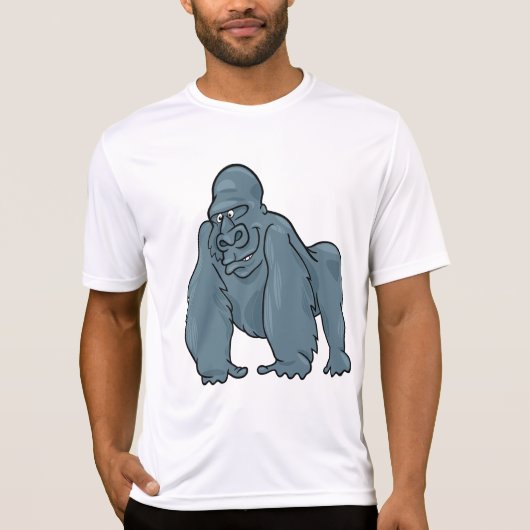 おもしろいゴリラブクールルーアペアニマルデザイン Tシャツ (正面)