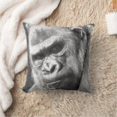 おもしろいゴリラ クッション (ブランケット)