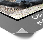 おもしろいゴリラ、週末のパーティーが多すぎる ポスター (角)