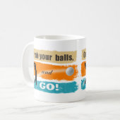 おもしろいゴルフあなたのボールをつかむID963 コーヒーマグカップ (正面左)