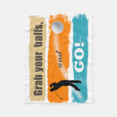 おもしろいゴルフあなたのボールをつかむID963 フリースブランケット (正面)