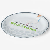 おもしろいゴルフをテーマにした誕生日パーティー ペーパープレート (アングル)