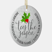 おもしろいゴルファーのクリスマスゴルフギフトがシーズンを迎える セラミックオーナメント (右)