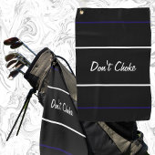 おもしろいゴルファーの黒チョークギフト ゴルフタオル