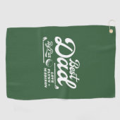 おもしろいゴルファー最高のパパバイパー |父の日 ゴルフタオル (横)