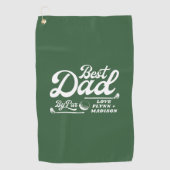 おもしろいゴルファー最高のパパバイパー |父の日 ゴルフタオル (正面)