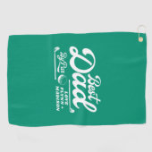 おもしろいゴルファー最高のパパバイパー |父の日 ゴルフタオル (横)