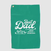 おもしろいゴルファー最高のパパバイパー |父の日 ゴルフタオル (正面)