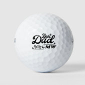 おもしろいゴルファー最高のパパバイパー |父の日 ゴルフボール (正面)