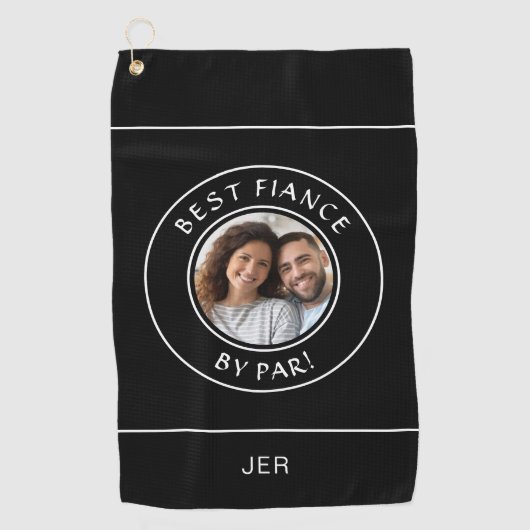 おもしろいゴルファー最高のフォトフィアンスバイおもしろいパー ゴルフタオル (正面)