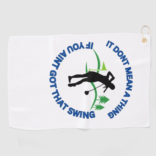 おもしろいゴルファー用ゴルフタオル ゴルフタオル (横)