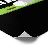 おもしろいゴルファーPuns私は大人のジョークのゴルフをタップする ポスター (角)