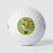 おもしろいゴルフコースルールカートビーチチェアモノグラム ゴルフボール (正面)