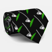 おもしろいゴルフゴルファーゴルフクラブボールグリーン ネクタイ (ロール)