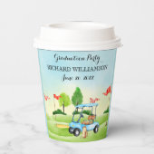 おもしろいゴルフテーマ卒業党 紙コップ (裏面)