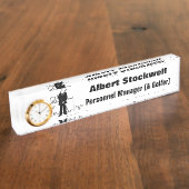 おもしろいゴルフテーマ室 デスクネームプレート (側面)