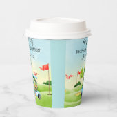 おもしろいゴルフテーマ退職パーティー 紙コップ (左)