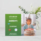 おもしろいゴルフパーティー招待状 招待状 (スタンド正面)