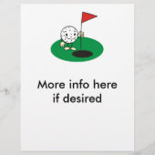 おもしろいゴルフフライヤー チラシ (裏面)