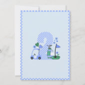 おもしろいゴルフブルーボーイ2ndバースデーパーティー 招待状 (裏面)