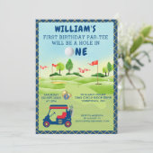 おもしろいゴルフボーイ1stバースデーパルティー 招待状 (スタンド正面)