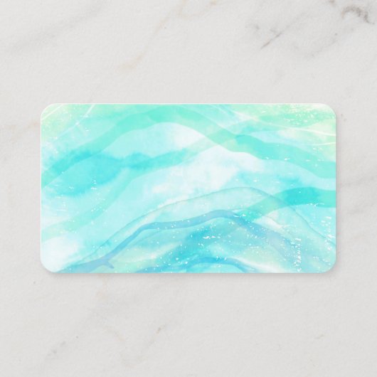 おもしろいゴルフボールオンウォーター色デザイン 名刺 (裏面)