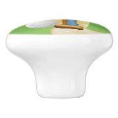 おもしろいゴルフボールスポーツおもしろいホームデコールプル セラミックノブ (側面)