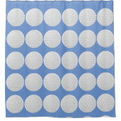 おもしろいゴルフボールパターン シャワーカーテン (正面)