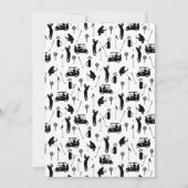 おもしろいゴルフ招待状用誕生日パーティー 招待状 (裏面)