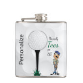 おもしろいゴルフ – 本当に疲れる フラスク (正面)