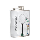 おもしろいゴルフ – 本当に疲れる フラスク (右)