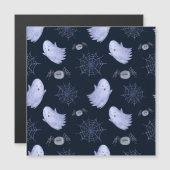 おもしろいゴーストスパイダーハロウィーンパターン。 (正面/裏面)