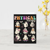 おもしろいゴースト理学療法士 Pt 理学療法士 カード (黄色い花)