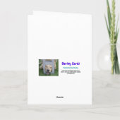 おもしろいゴールデンレトリバーと靴バレンタイン カード (裏面)