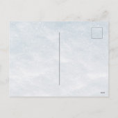 おもしろいサイのクリスマスツリー雪のホリデーパーティ シーズンポストカード (裏面)