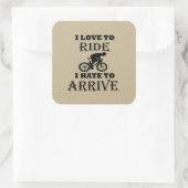 おもしろいサイクリングことわざ スクエアシール (バッグ)