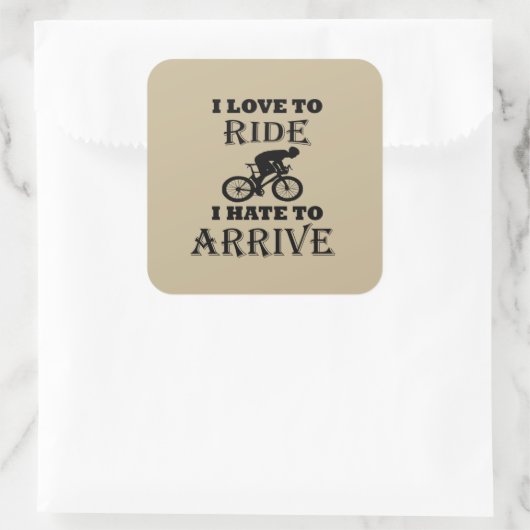 おもしろいサイクリングことわざ スクエアシール (バッグ)