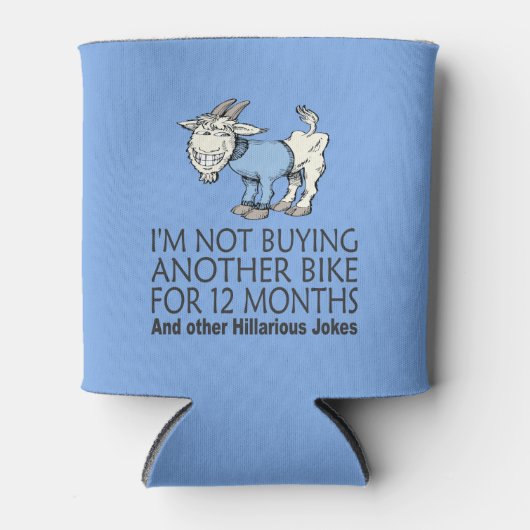 おもしろいサイクリングのジョーク買は別の自転車ヤギではない 缶クーラー (正面)