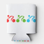 おもしろいサイクリングイラストレーター 缶クーラー (裏面)